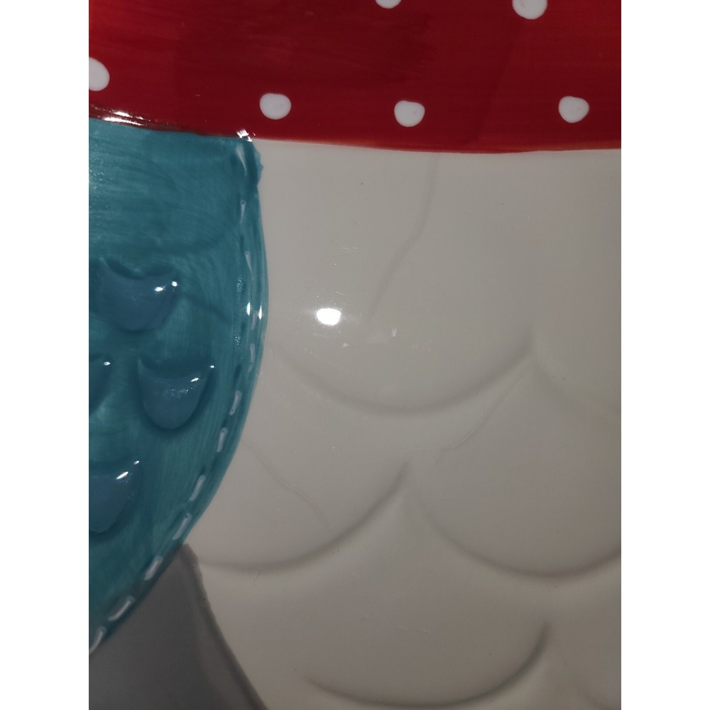Boston Warehouse Owl Winter Christmas Plate - Picture 2 of 3